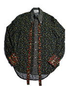 GUCCI × LIBERTY LONDON/ 2020AW Original Floral Pattern Fabric Ribbon Tie Button Down Shirt