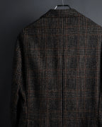 "Ernesto" Glen plaid flannel tailored jacket