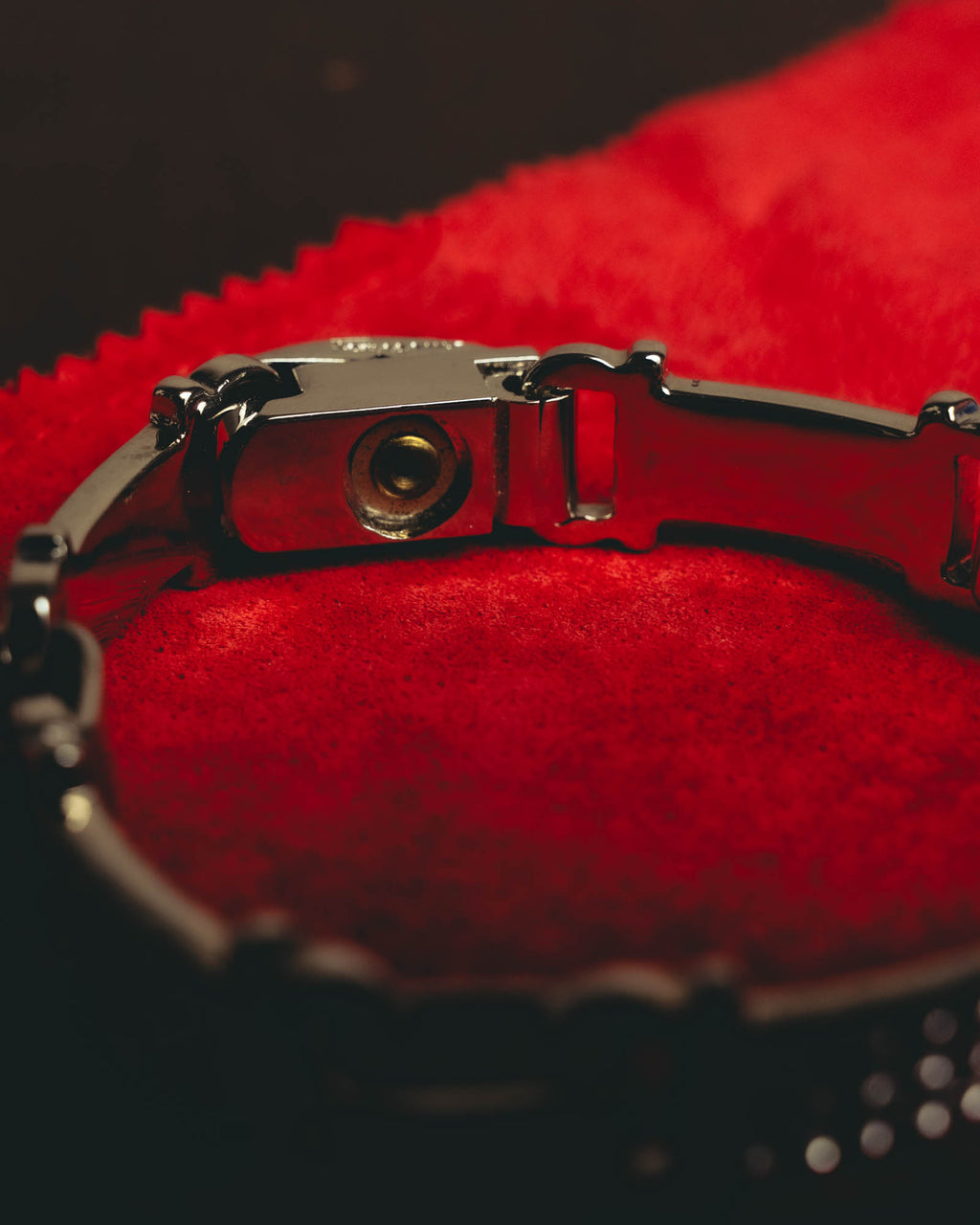 "Ferragamo" Sparkling crystal link bracelet