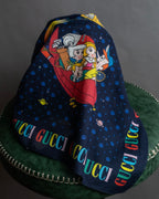 "GUCCI" Michele period Jetson collaboration silk scarf