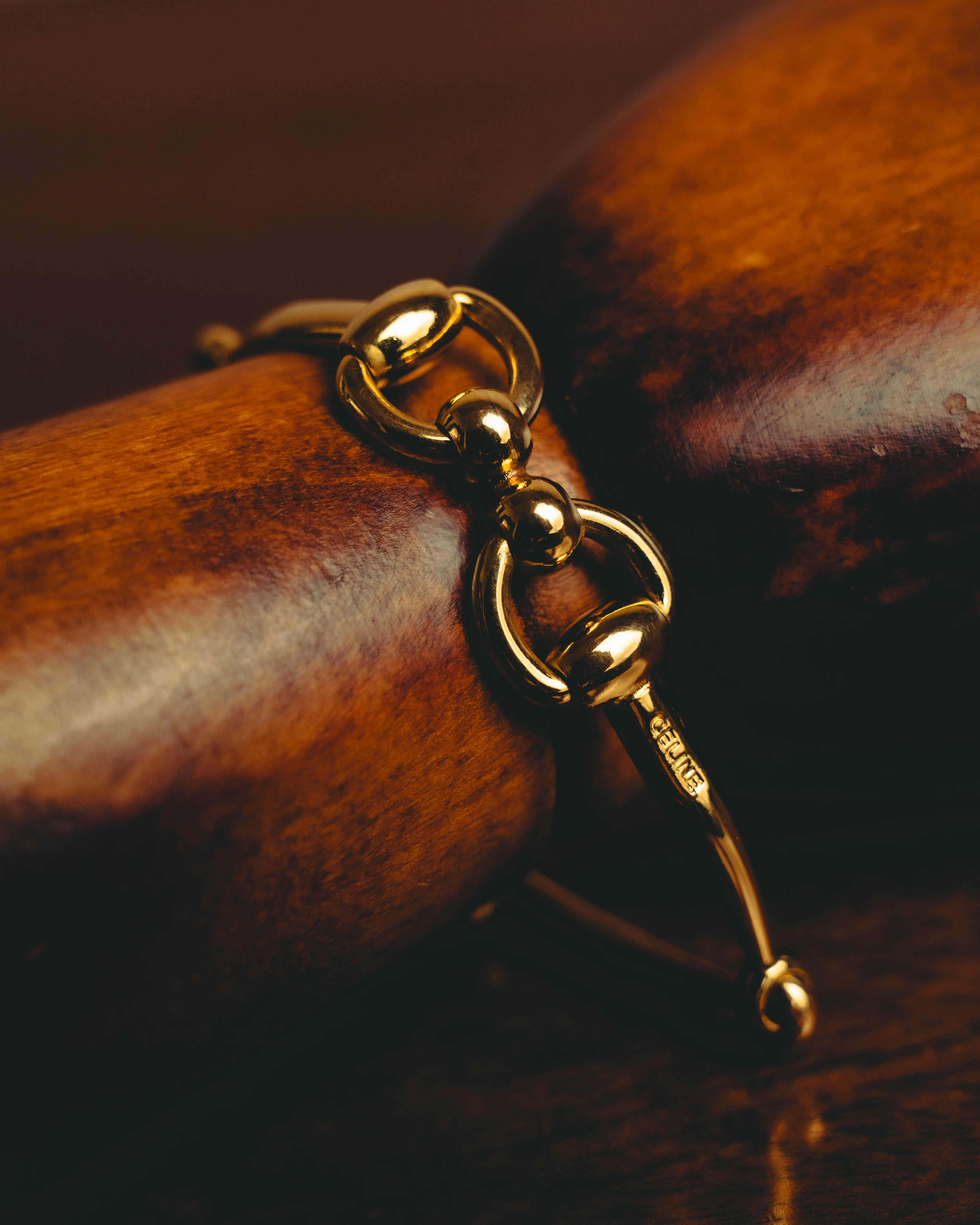 -SPECIAL- “CELINE” 70’s-80’s vintage horsebit link bracelet