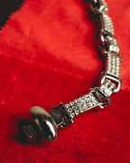 "Ferragamo" Sparkling crystal link bracelet