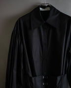 "KIMHĒKIM" Bondage corset belt design shirt dress