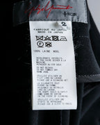 "YOHJI YAMAMOTO +NOIR" Asymmetrical slit sarouel slacks
