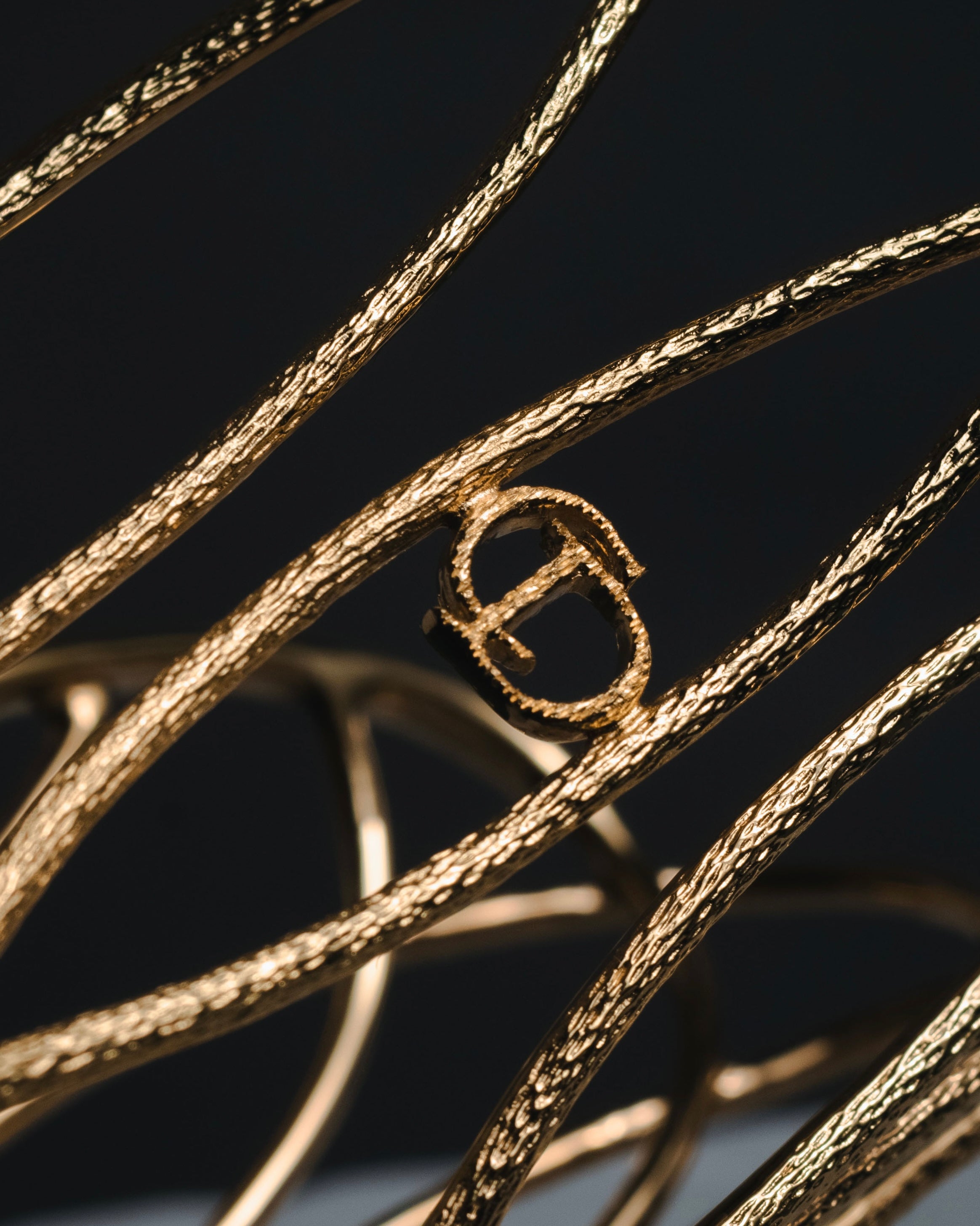 –SPECIAL– "Christian Dior" 2016-19 sculptural wirework cuff bangle