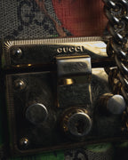 -SPECIAL- "GUCCI" Michele-era floral padlock design chain shoulder bag