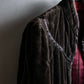 "Vintage stand collar short velour jacket"