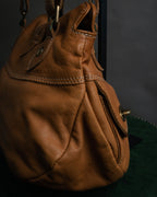 “MARCO BUGGIANI” 2004-2009 Soft leather multi pocket shoulder bag