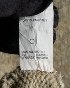 "Vintage oversized ribbed V-neck knit pullover"