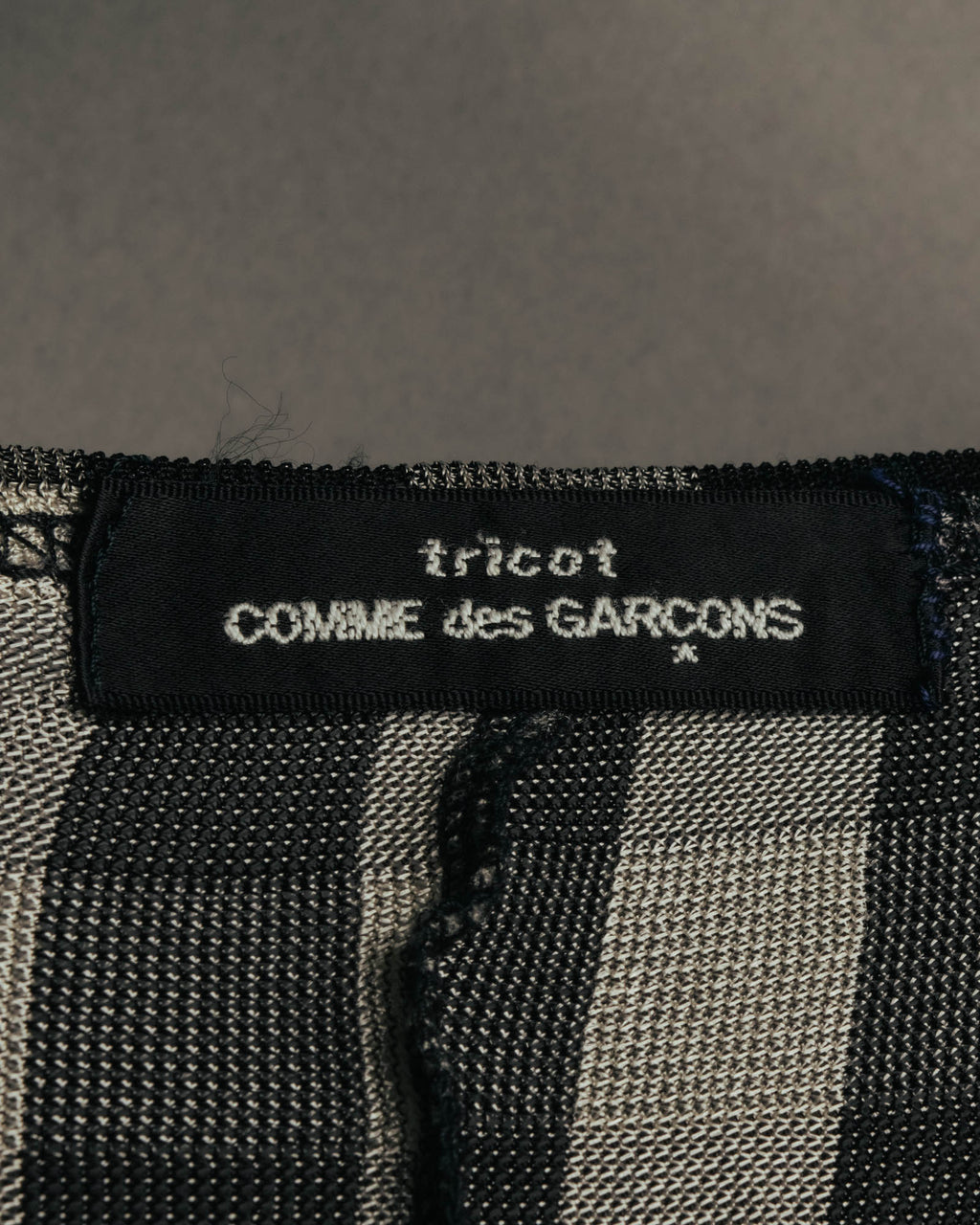 “tricot COMME des GARÇONS” 00’s-10’s Asymmetric gingham draped top