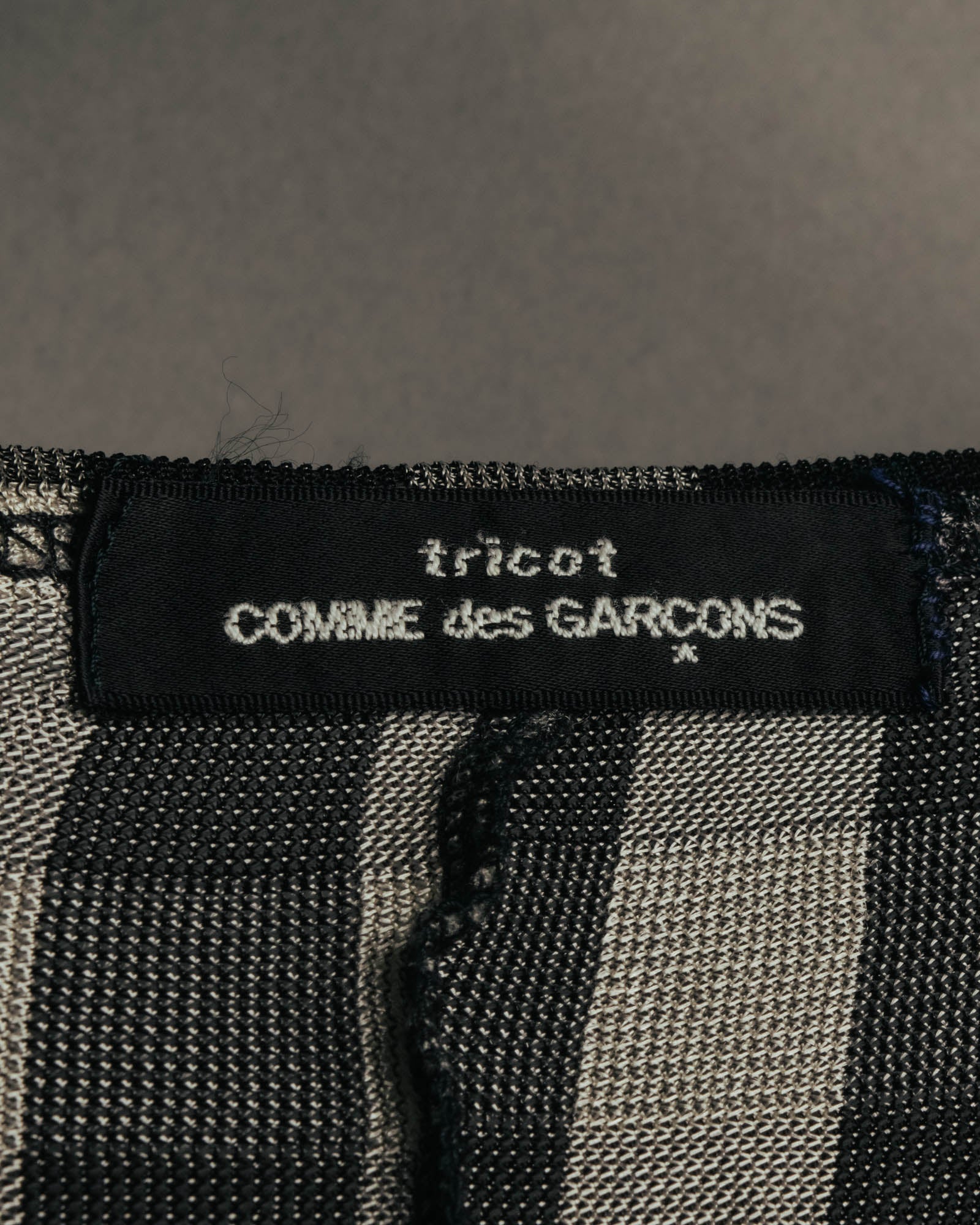 “tricot COMME des GARÇONS” 00’s-10’s Asymmetric gingham draped top
