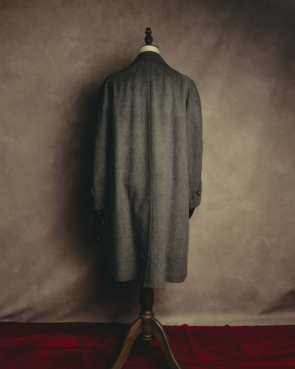 “Burberrys” 80’s Bedford wool balmacaan coat