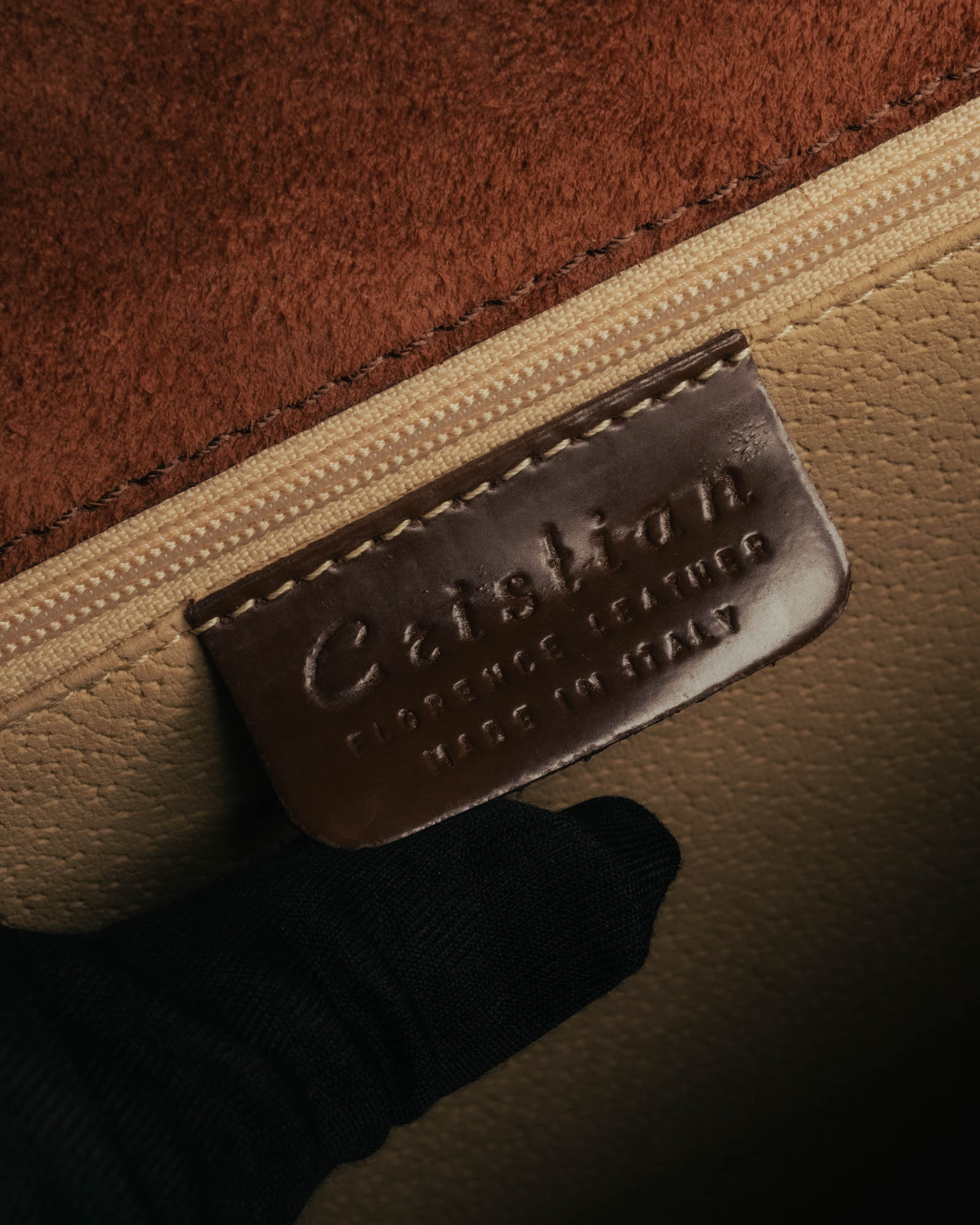 “Catsbro” 00’s-10’s Patinated equestrian leather handbag