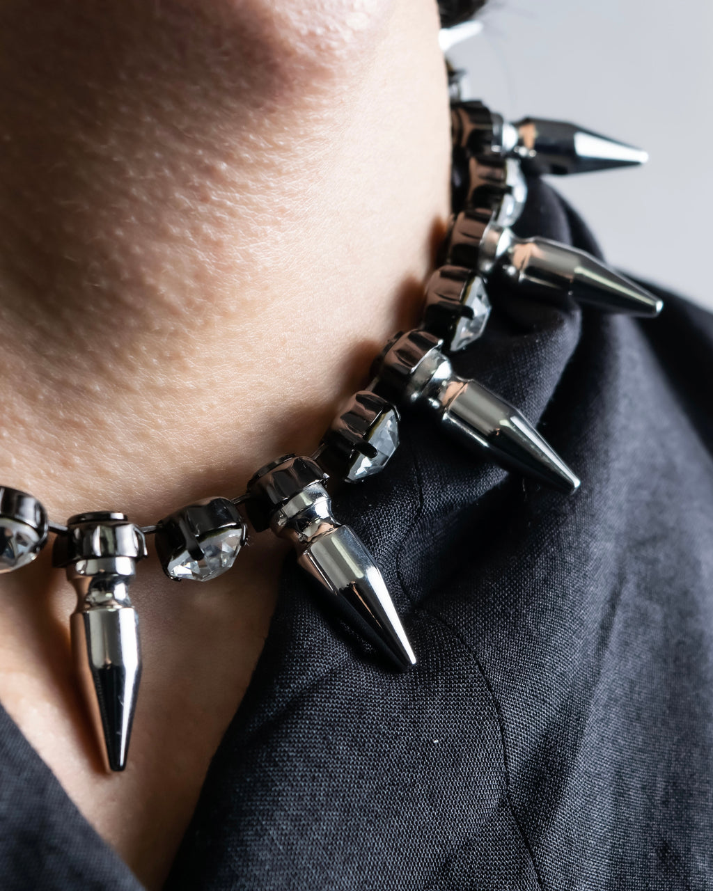 "N21 NUMERO VENTUNO" Studded diamond combination necklace