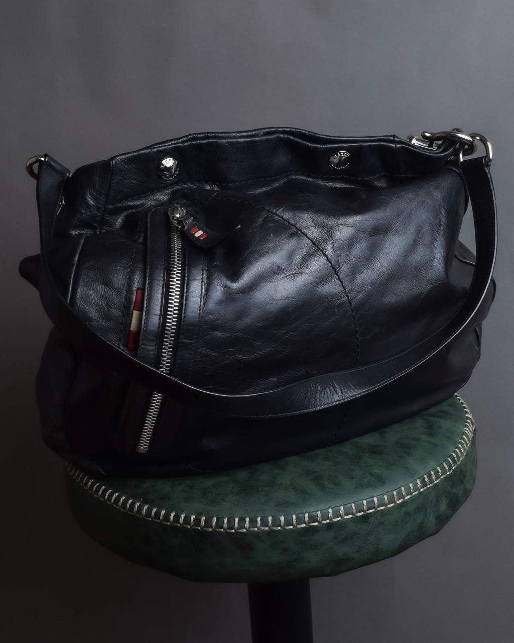 "BALLY" Soft grained calf shoulder bag