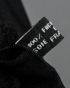 "JEAN PAUL GAULTIER" Tribal circle motif design striped silk neck tie