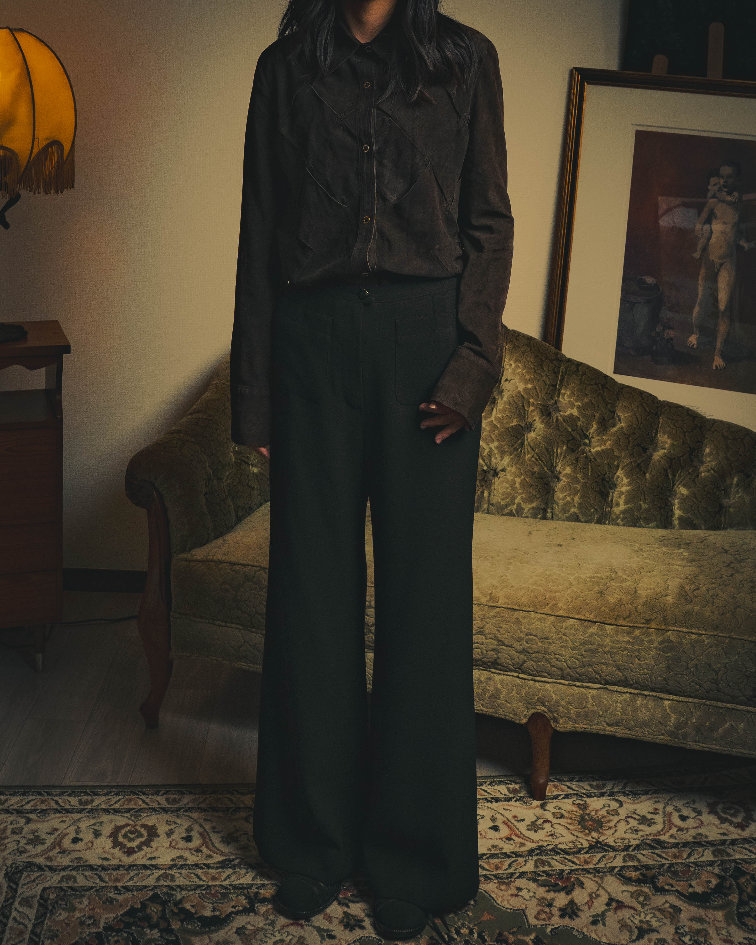 -SPECIAL- "CHANEL" 99SS  Dramatic wide-leg trousers