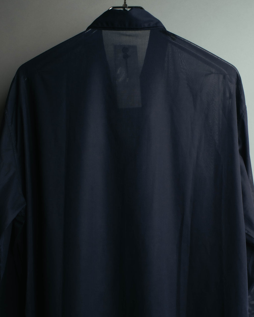 “Dior Homme” 00’s Sheer cotton concealed placket shirt