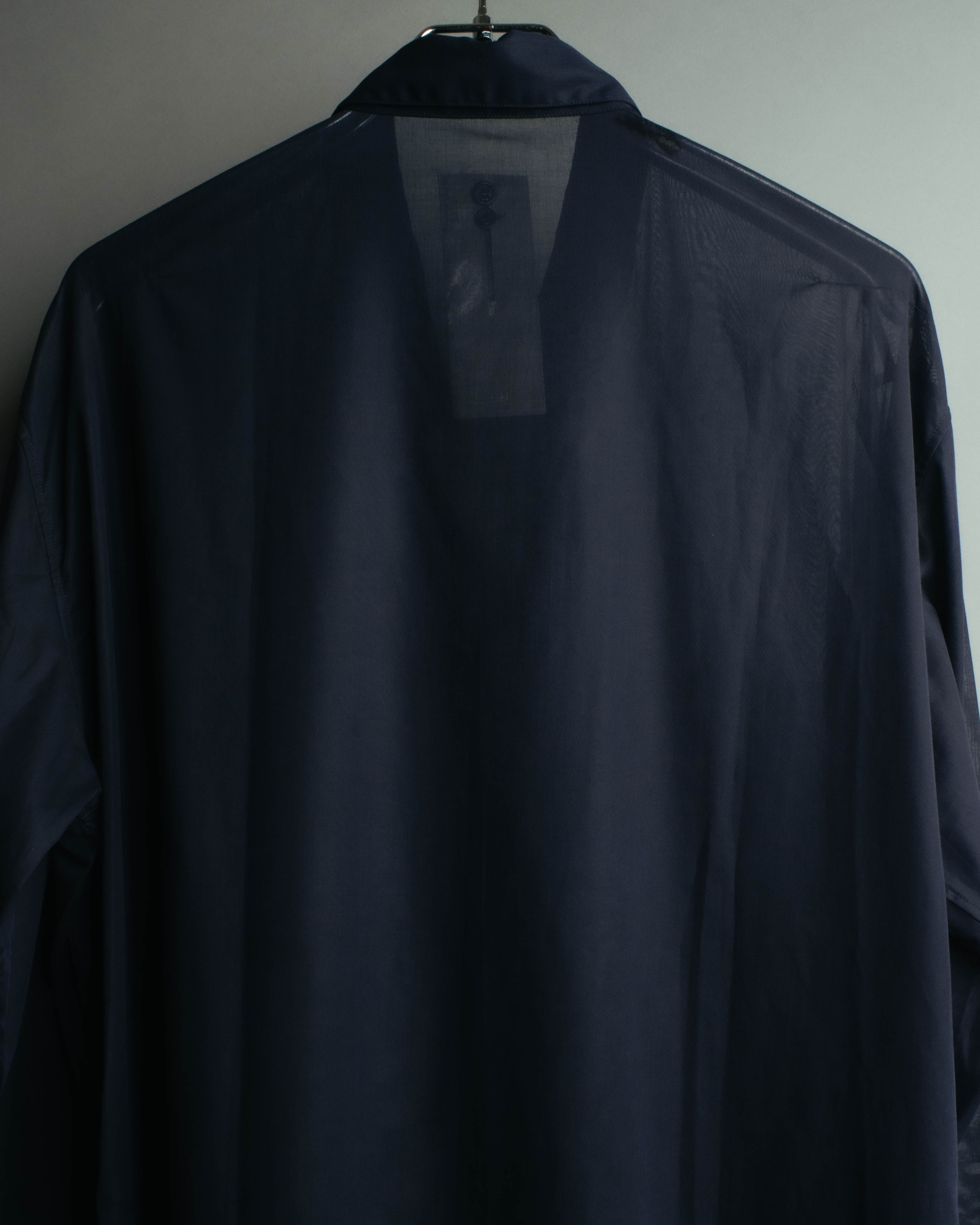 “Dior Homme” 00’s Sheer cotton concealed placket shirt