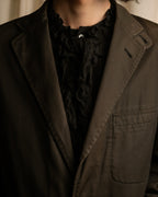 "BURBERRY" Cotton faded tailored jacket