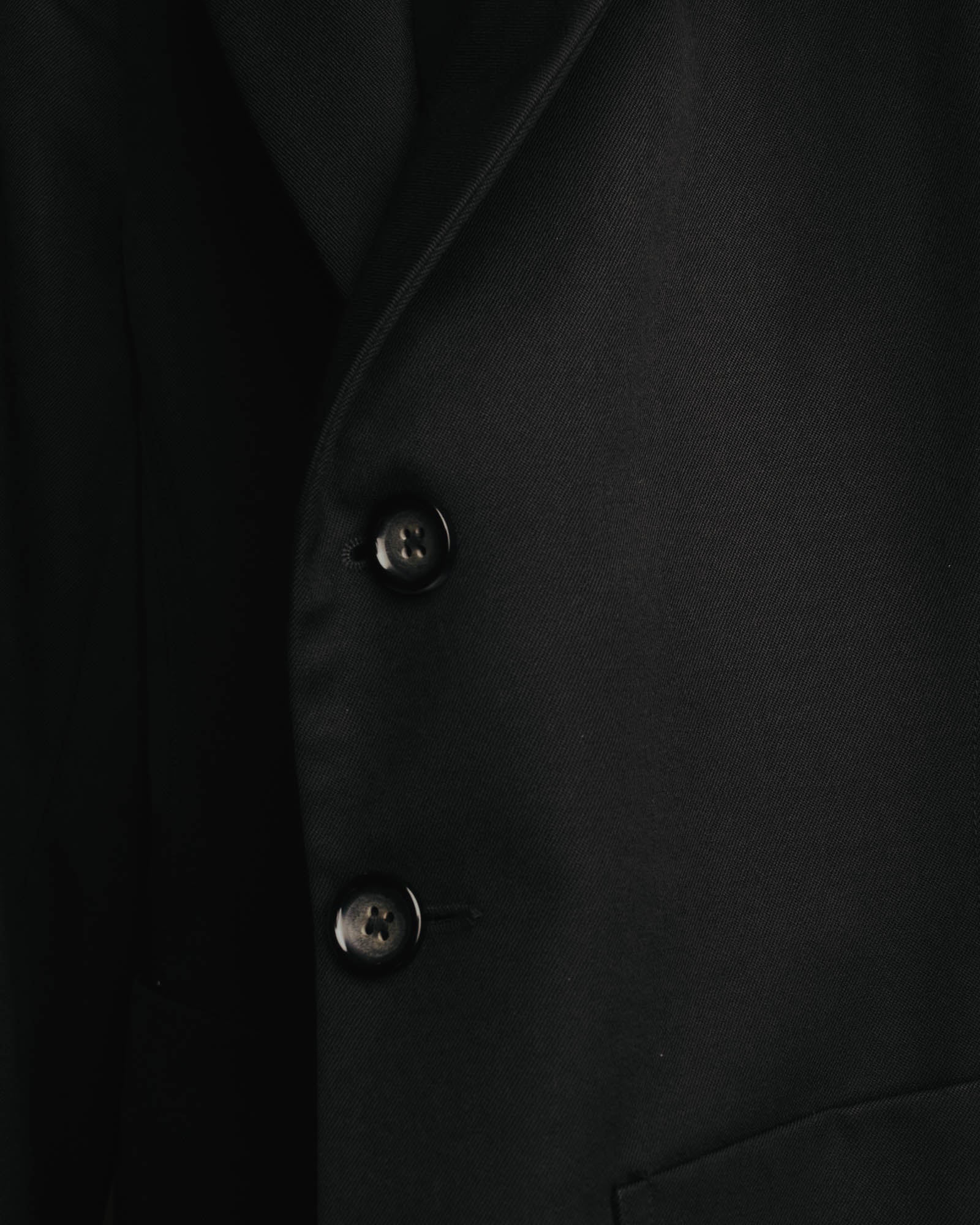 "GR 816" 90's Minimal black tailored blazer