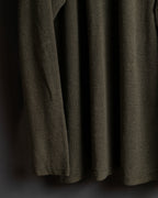 "Vintage herringbone long sleeve polo shirt"