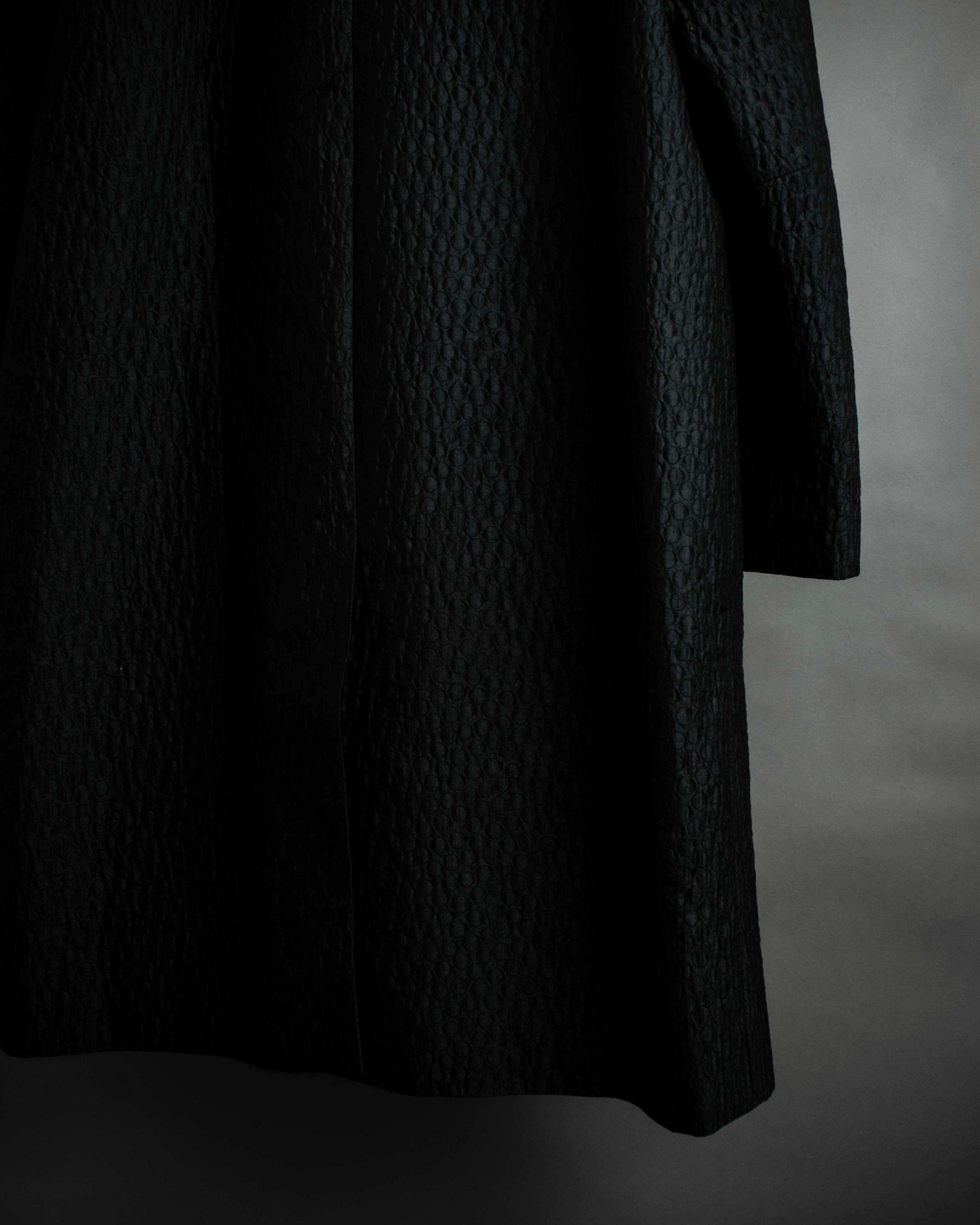 "DRIES VAN NOTTEN" Relief  jaguard uneven design chester coat