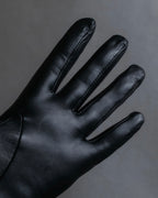 "Pierre Cardin" Belt buckle design quilted leather gloves