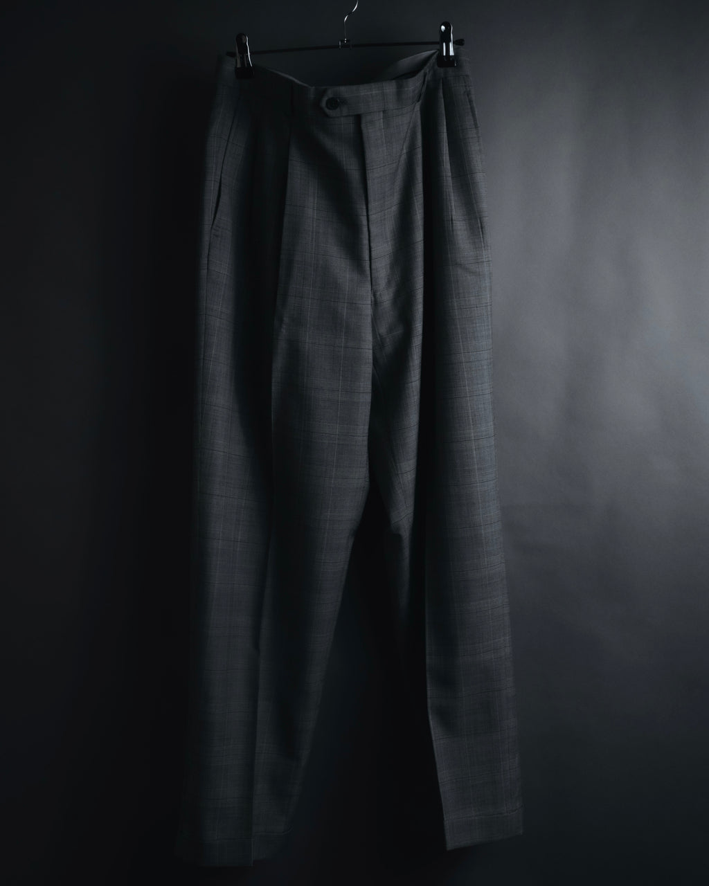 "YVES SAINT LAURENT" 80’s-90’s glen check tailored suit set