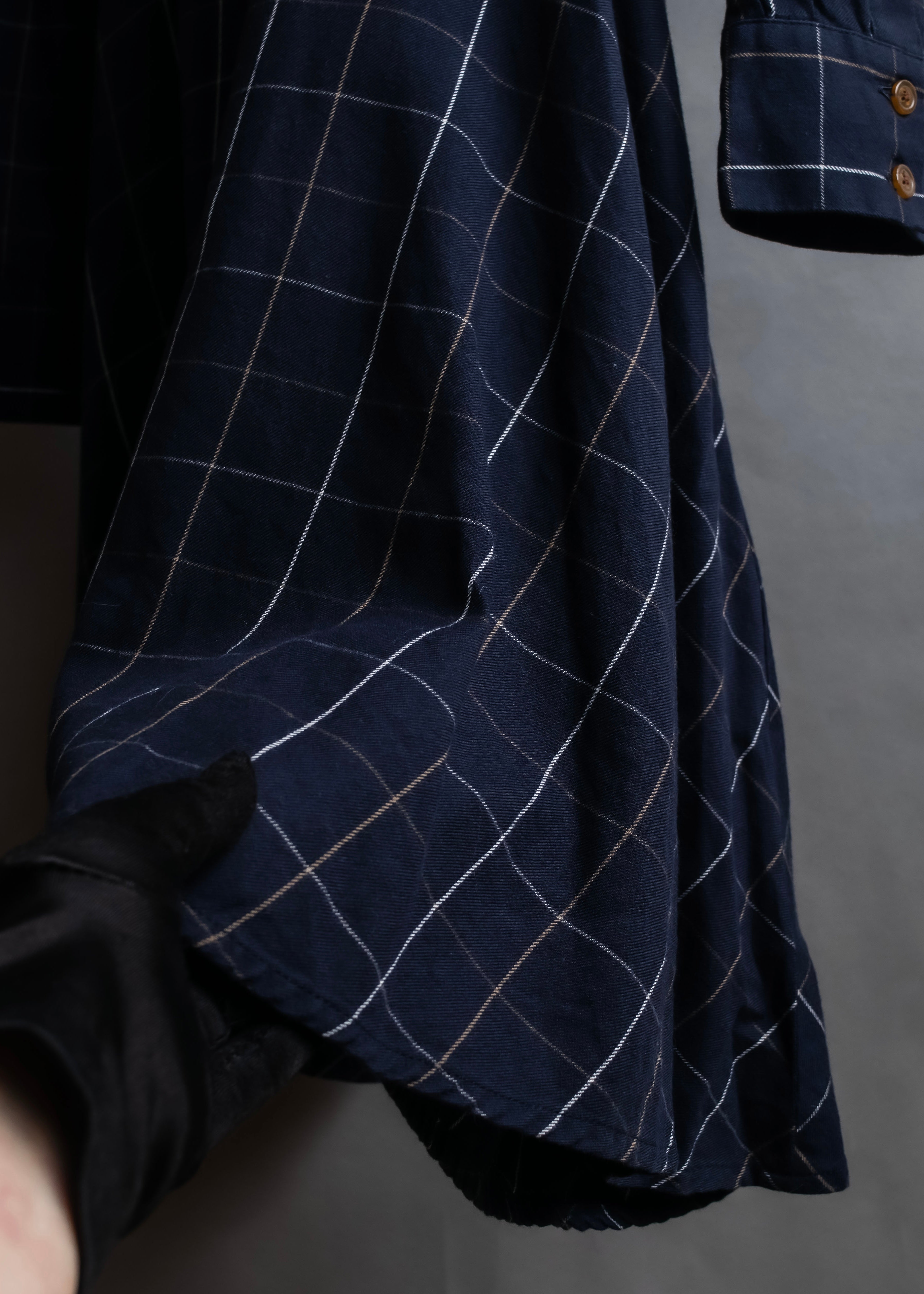 "Vivienne Westwood RED LABEL"
Windowpane print long shirt dress