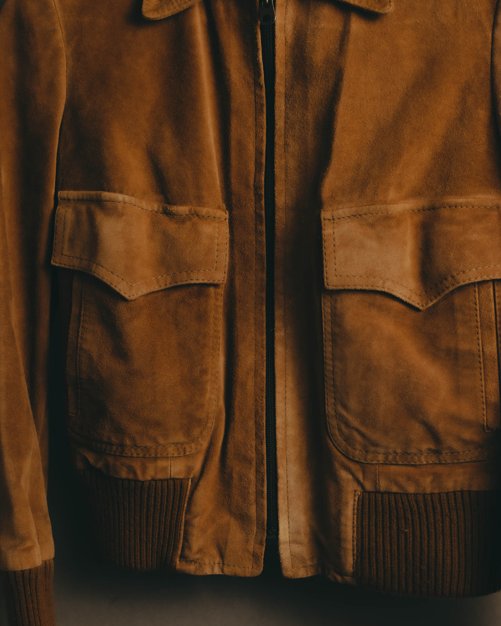 -SPECIAL- “GUCCI” 70’s-80’s Bovine suede bomber jacket