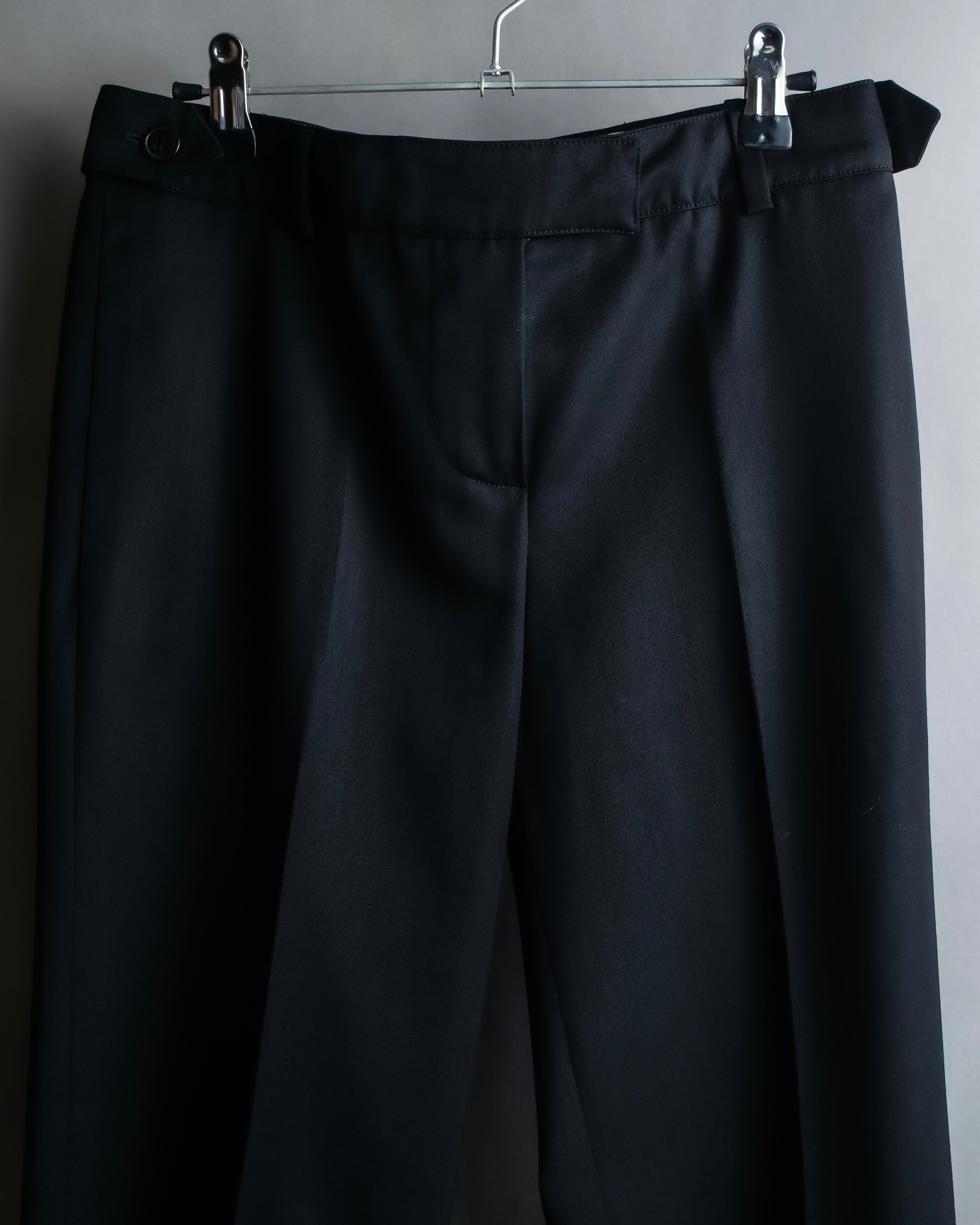 "Chloe" Oversized wool matte black set up