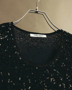 "MARINA RINALDI" 00's-10's Sequined lace long sleeve top