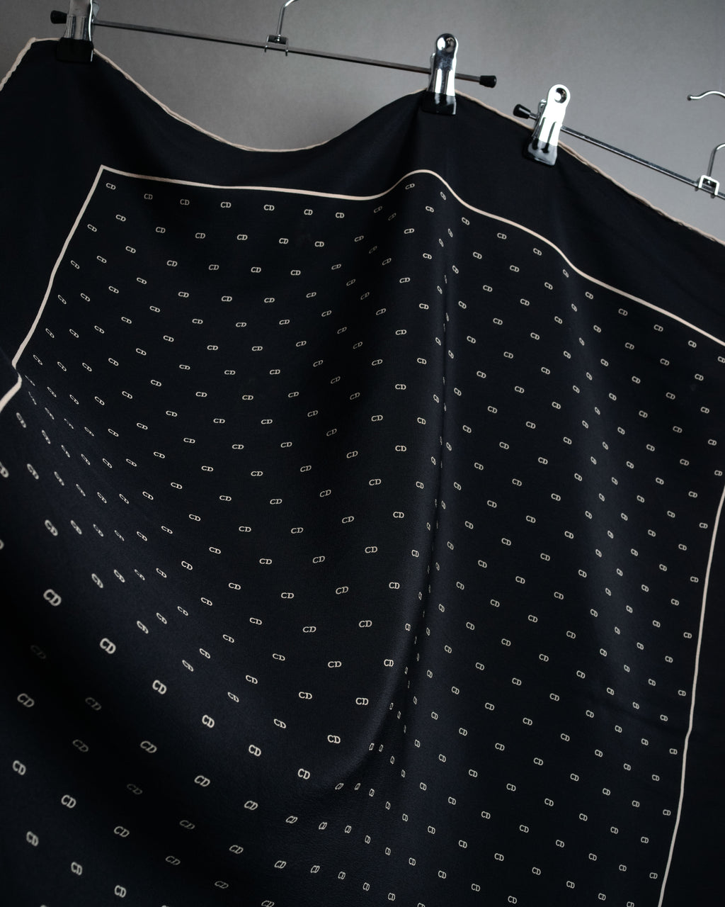“Christian Dior” 90’s CD monogram silk scarf