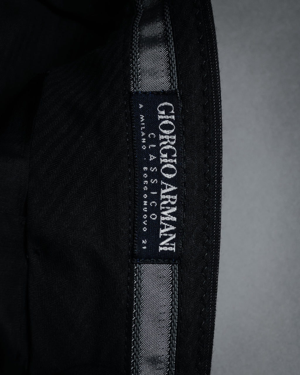 "GIORGIO ARMANI" 90’s draped double breasted suit set-up