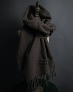 "Vivienne Westwood" Logo engraved wool long muffler