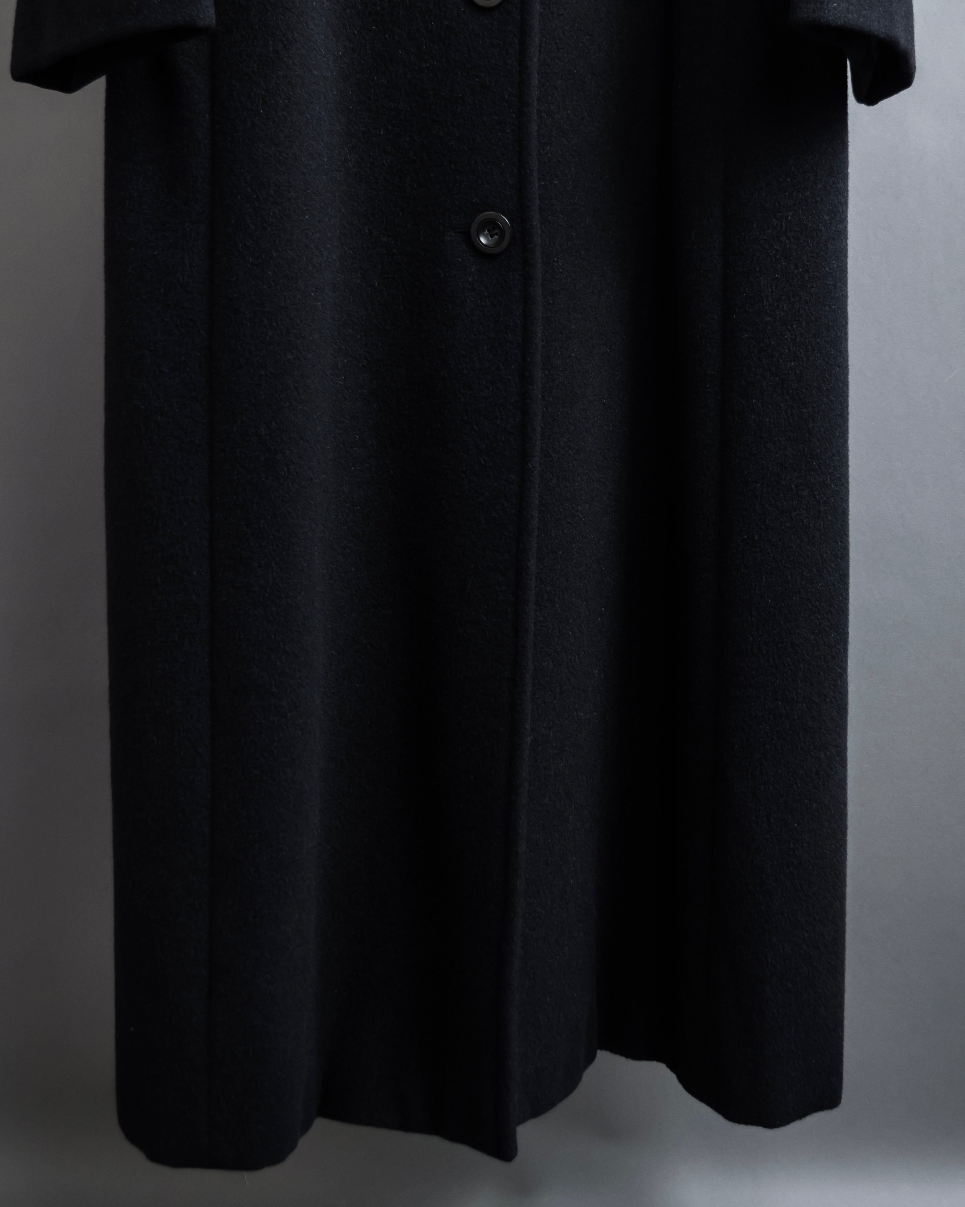 "Max Mara" Silver tag straight line shaped chester coat