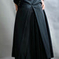 "LUIVALTA" Double breasted long dress and pleated skirt two piece