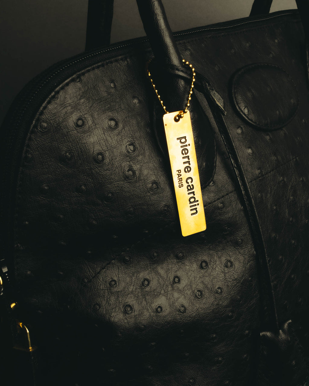 “Pierre Cardin” 80’s-90’s Ostrich leather top handle bag