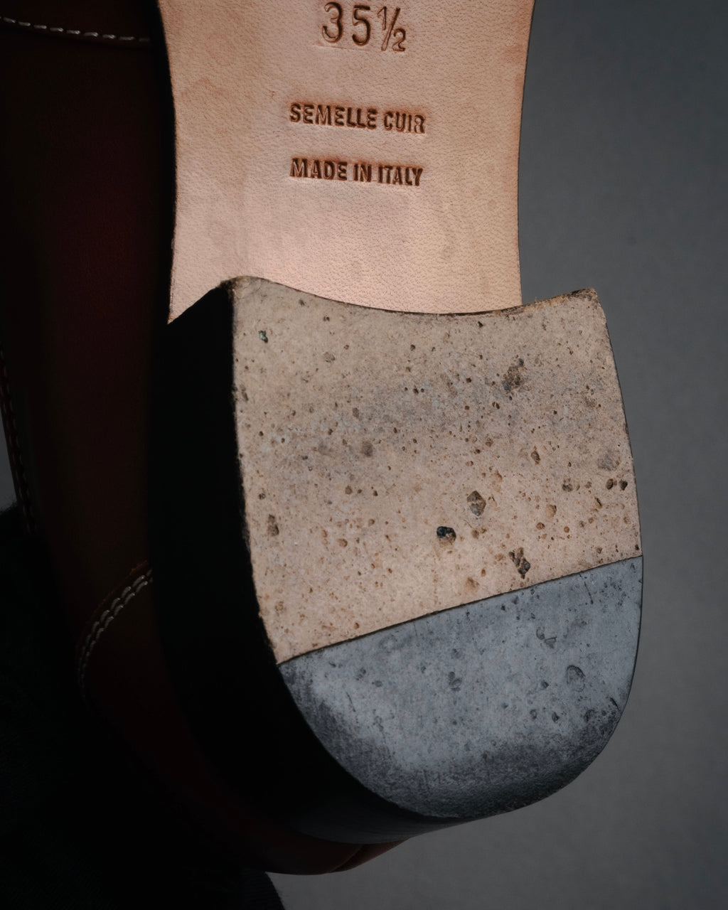 “HERMES” 90’s-00’s Chaine d’ancre hardware loafers