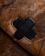 "GUCCI"「1947」 pony leather combination bamboo hand bag