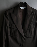 "GIVENCHY" Military patch pocket detail tailored jacket