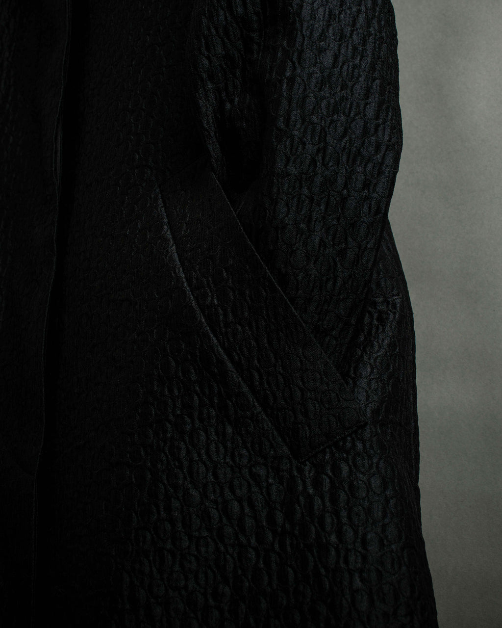 "DRIES VAN NOTTEN" Relief  jaguard uneven design chester coat