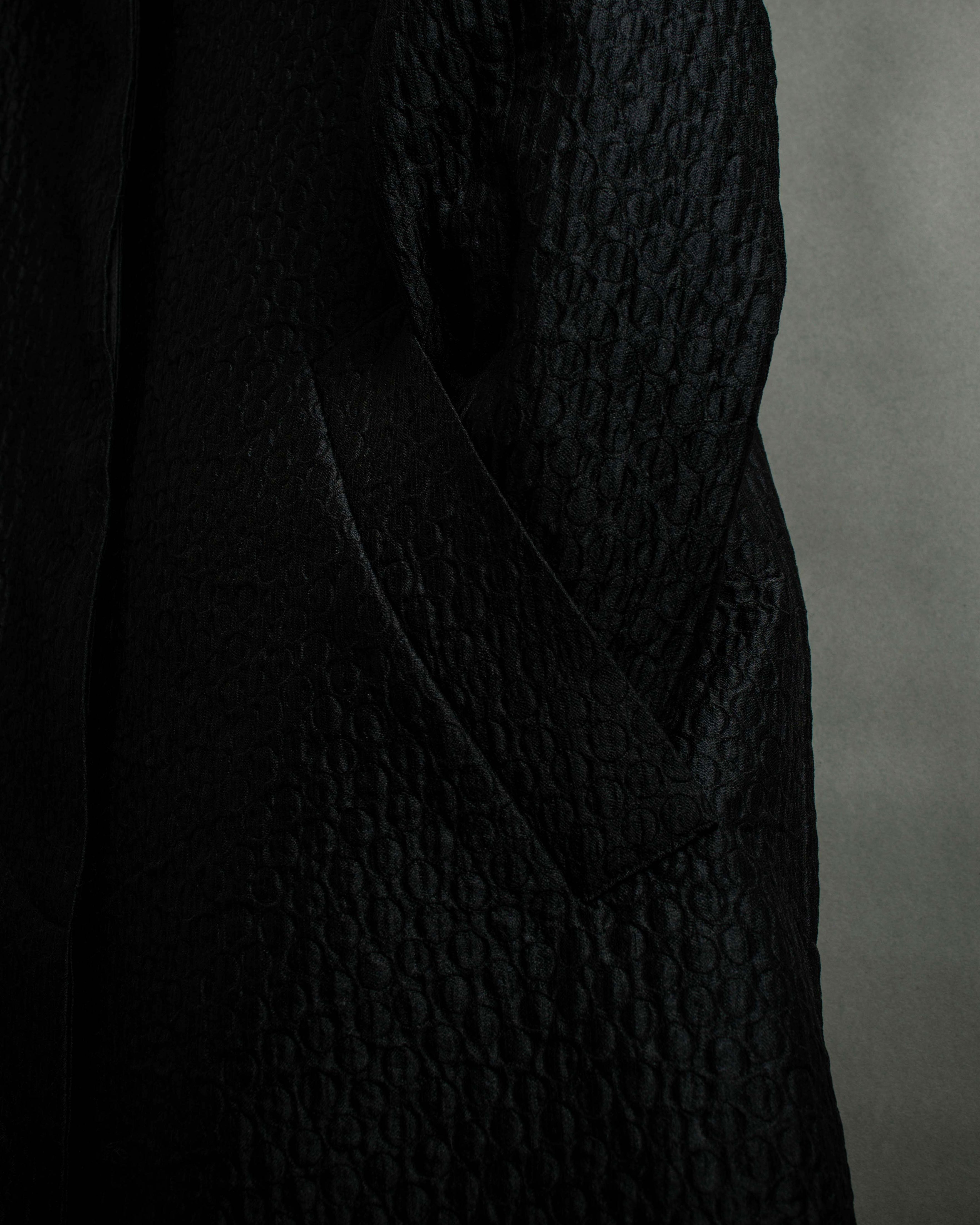 "DRIES VAN NOTTEN" Relief  jaguard uneven design chester coat