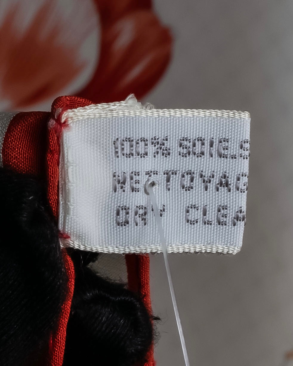 "Christian Dior" Various floral silk scarf