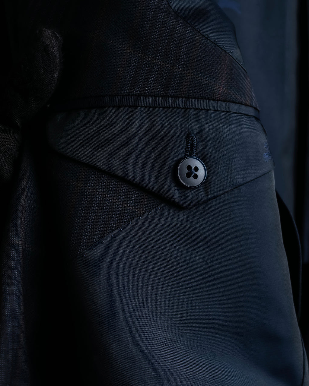 "BURBERRYS" Micro check pattern metal button blazer