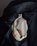 "HERMES" Pinstripe relaxed tailored jacket