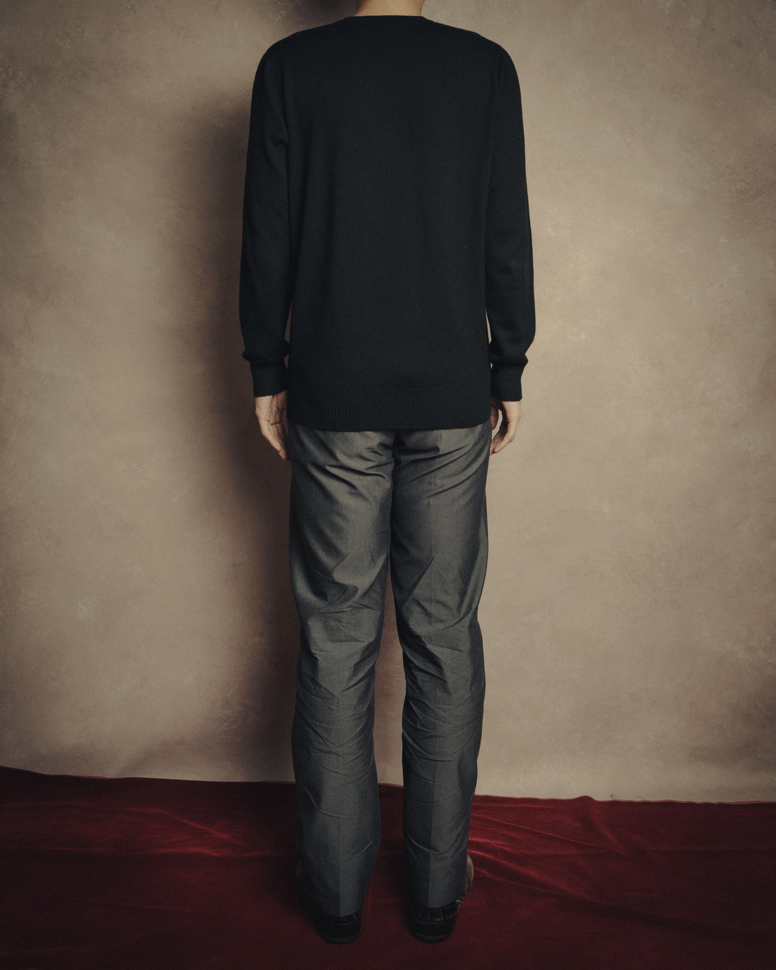 -SPECIAL- “HERMÈS” 90’s-00’s Cashmere wool v-neck knit