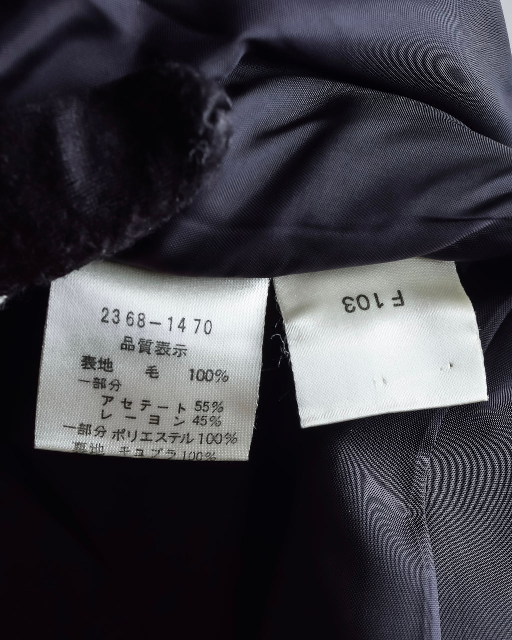 "BALENCIAGA La Mode" Satin-switched piping design tailored jacket