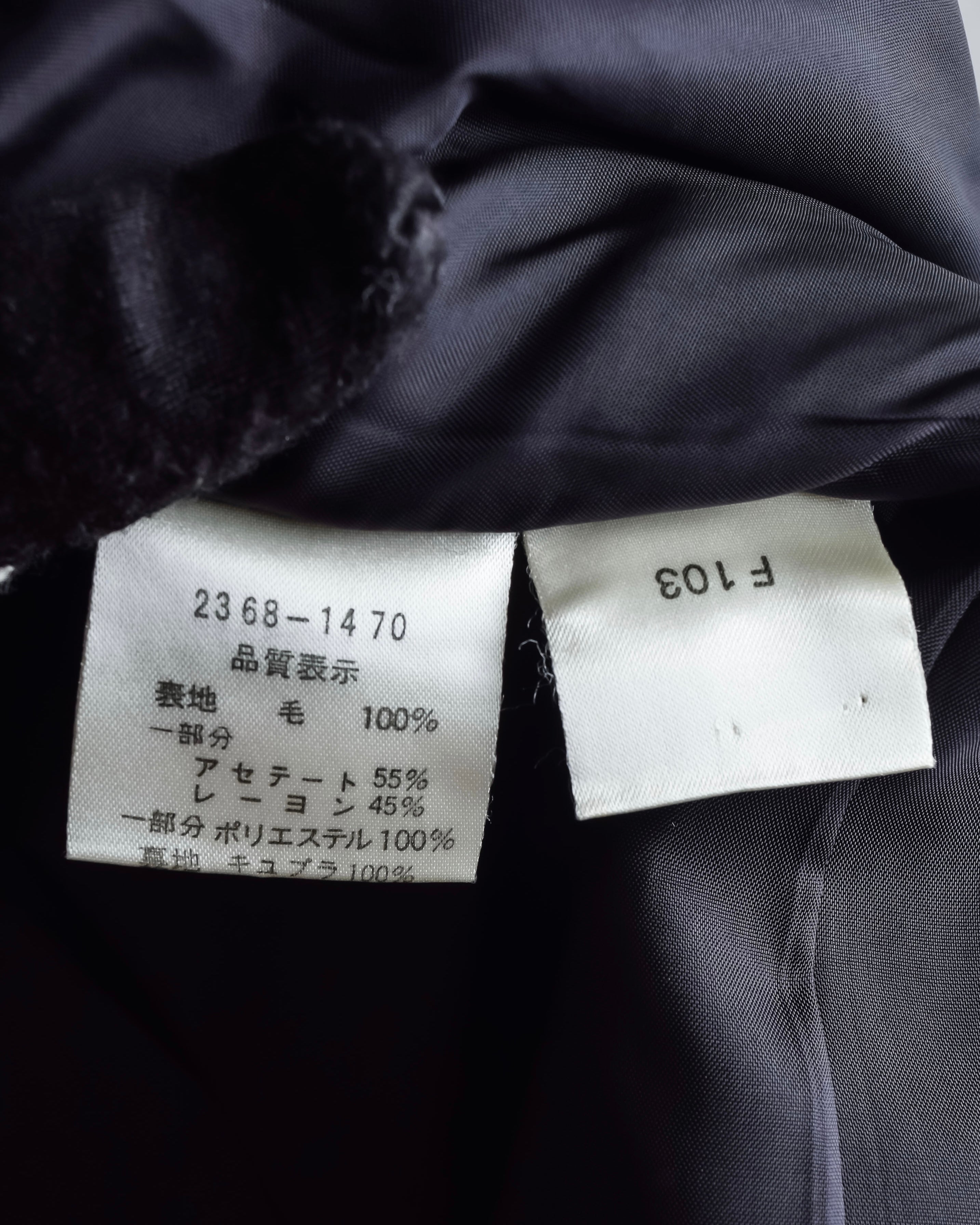 "BALENCIAGA La Mode" Satin-switched piping design tailored jacket